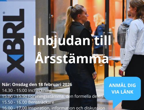 Kallelse och inbjudan till XBRL Sweden årsstämma